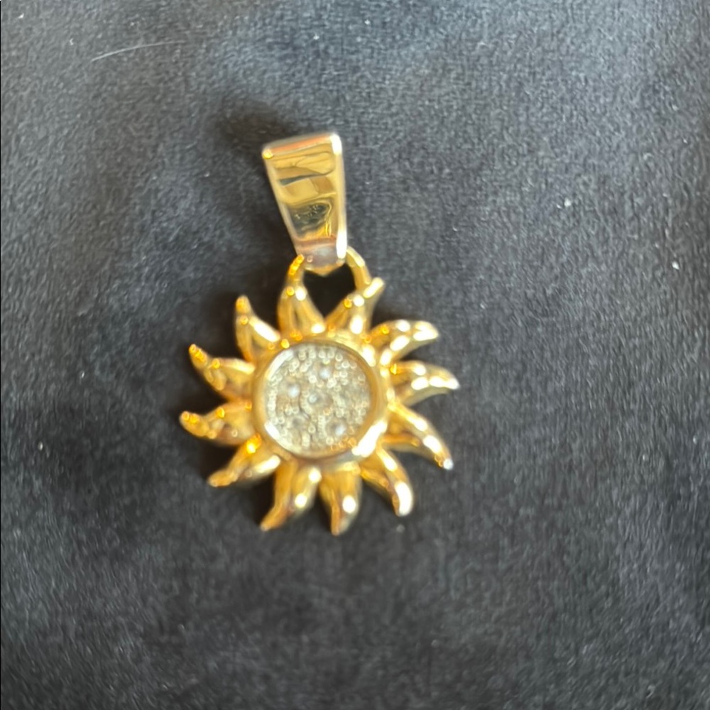 Gold Sunburst Pendant